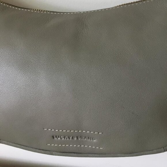 Gray Leather Crossbody Bag - Picture 3 of 12